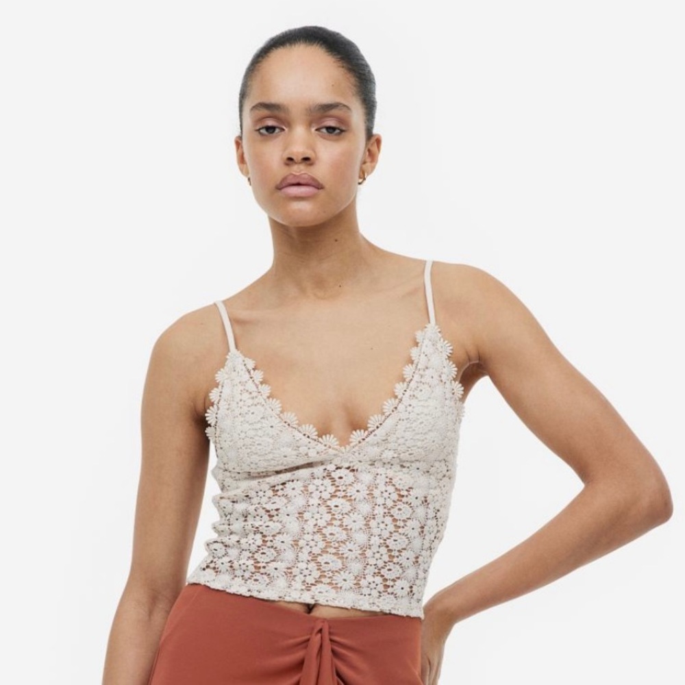NWT 🌼H&M | Lace Crop Top